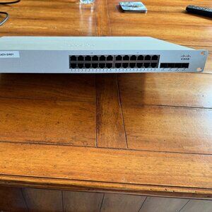Cisco Meraki MS220-48FP-HW 24 Port Switch NO LICENSE